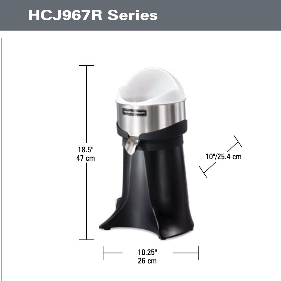 Hamilton Beach 96700 Electric Citrus Juicer - Image 2