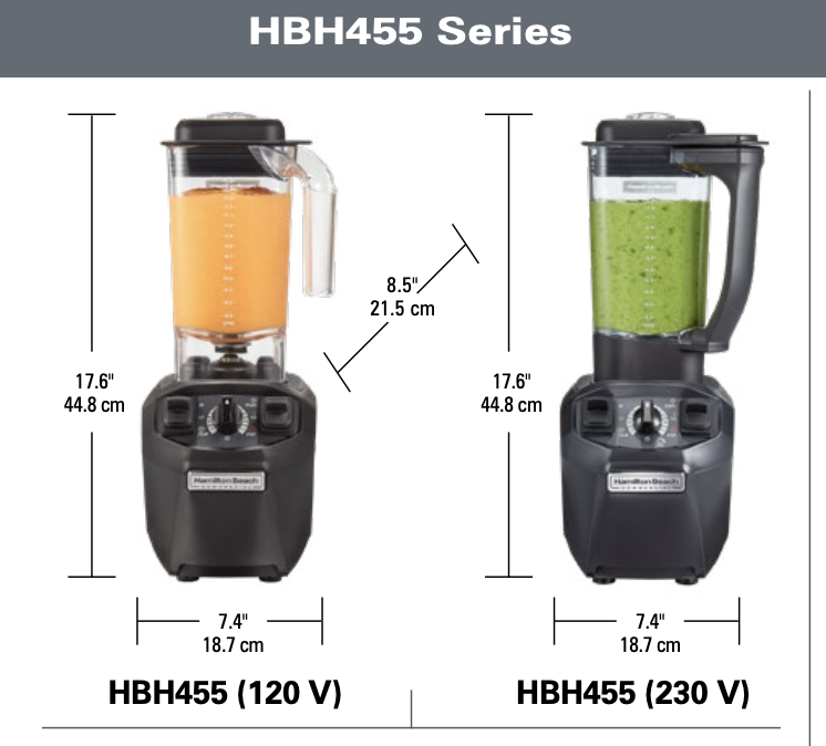 Hamilton Beach HBH455 Tango Commercial Bar Blender - Image 2