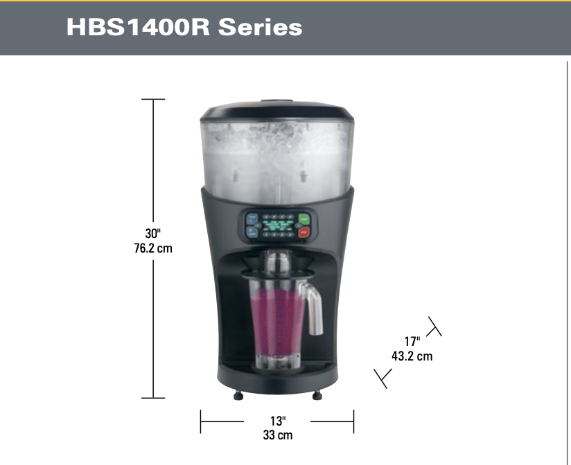 Hamilton Beach HBS1400R Revolution Ice Shaver/Blender - Image 2