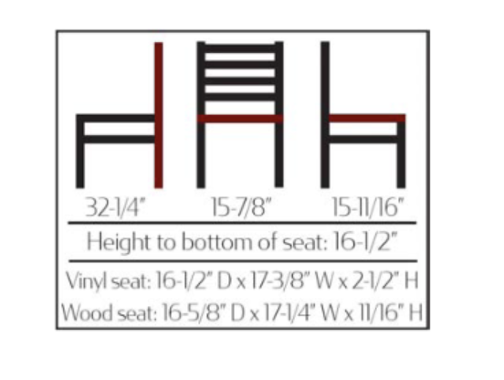 Oak Street Standard Ladderback Chair (CM-234) - Image 2