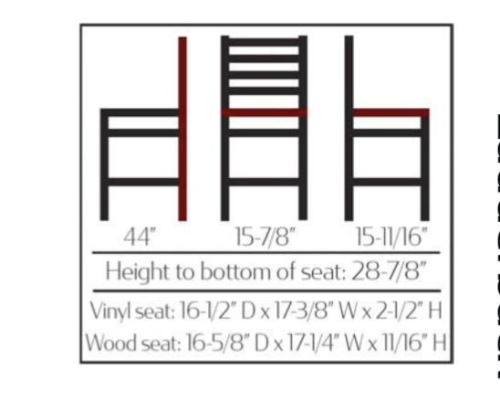 Oak Street Silvervein Ladderback Barstool (SL2301-SV) - Image 2