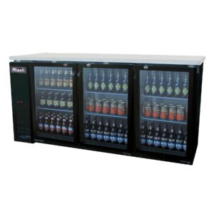 72″ Glass Door Back Bar Refrigerator Migali