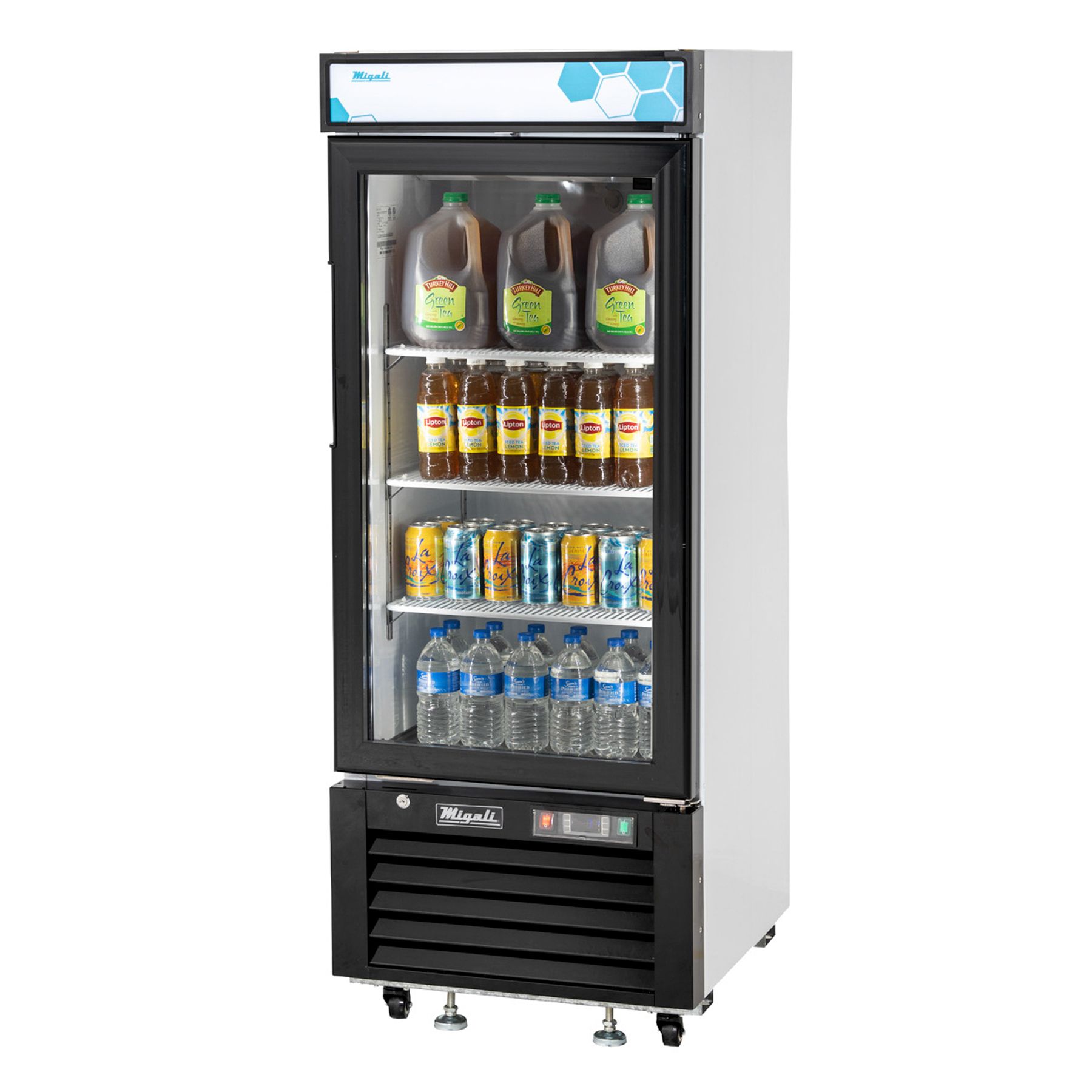 10 cu/ft Glass Door Merchandiser Refrigerator Migali