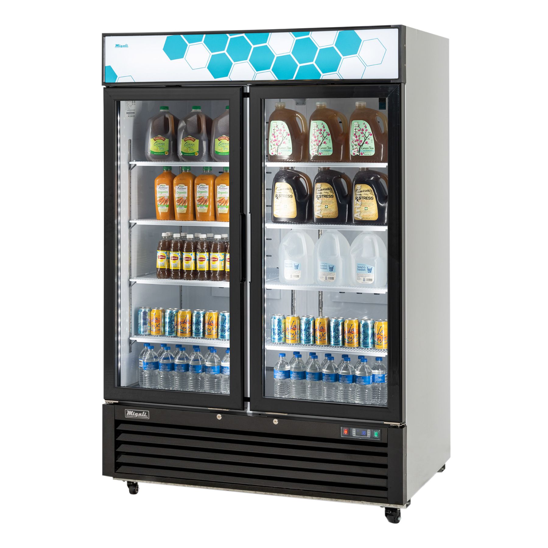 49 cu/ft Glass Door Merchandiser Refrigerator Migali