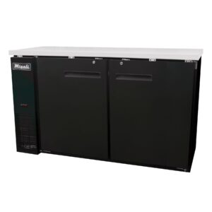 60″ Solid Door Back Bar Refrigerator Migali