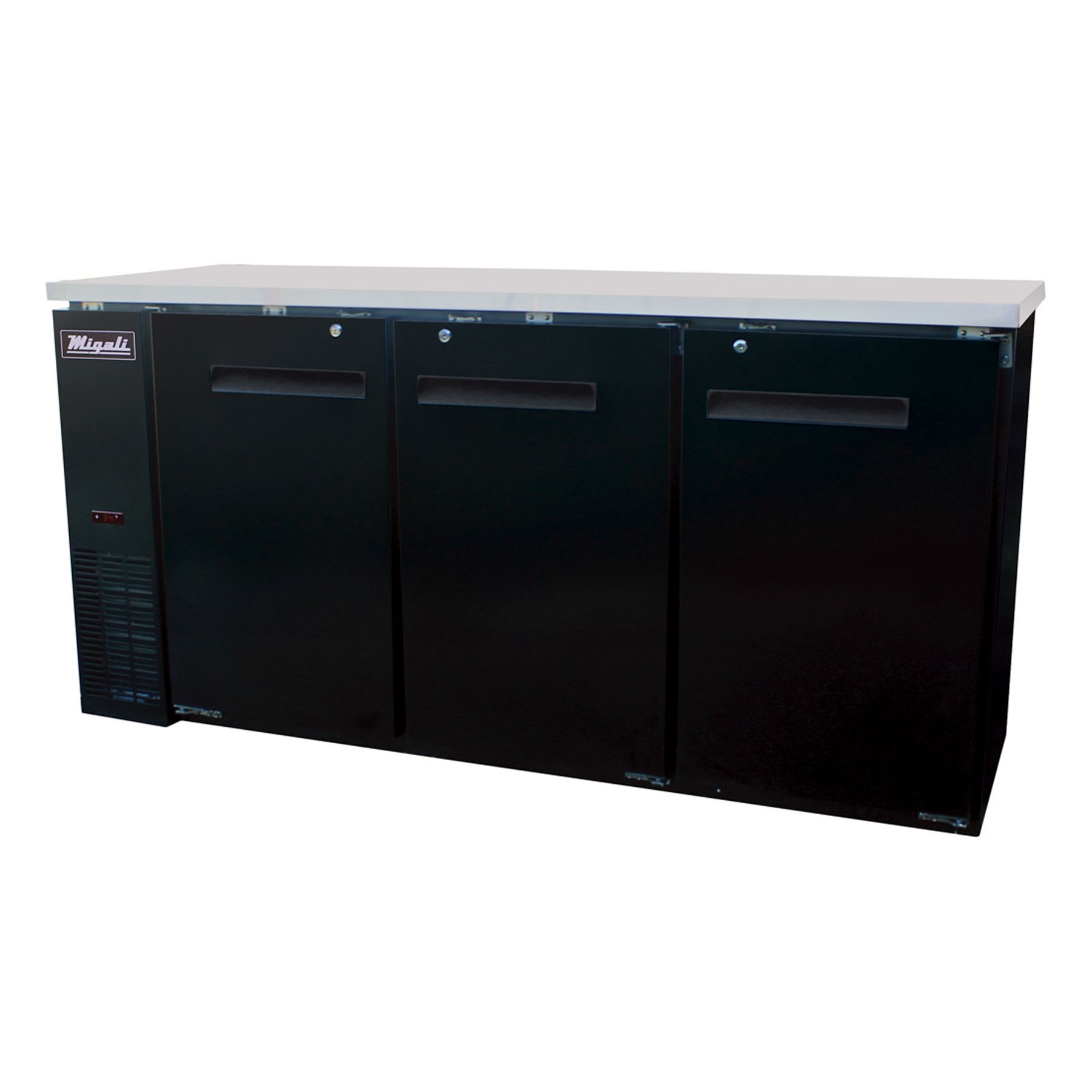 72″ Solid Door Back Bar Refrigerator Migali