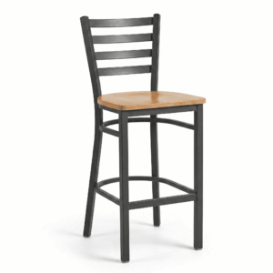 Oak Street Silvervein Ladderback Barstool (SL2301-SV)