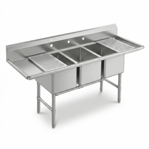 John Boos 3-Compartment Underbar Sink