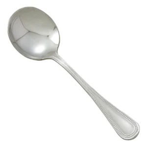 Winco 0036-04 Deluxe Pearl Bouillon Spoon, 5-7/8"
