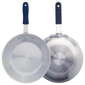 Winco Natural Finish Induction Ready Aluminum Fry Pans