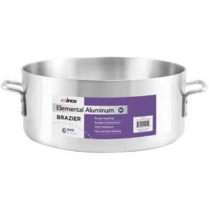 Winco Elemental™ Extra-Heavyweight Aluminum Braziers