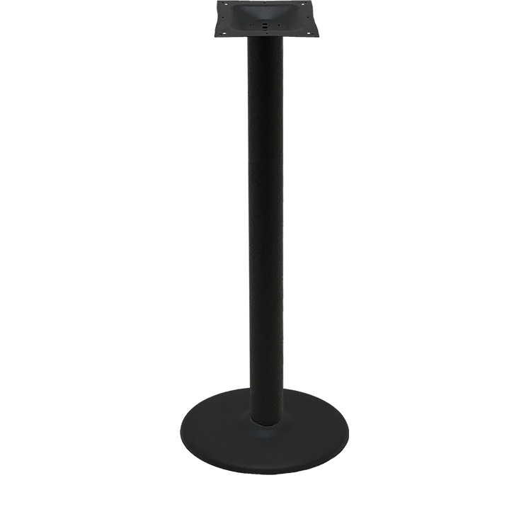 Table Base with 18" Disc - Black Stamped Steel - Image 4