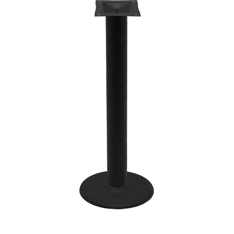 Table Base with 18" Disc - Black Stamped Steel - Image 5