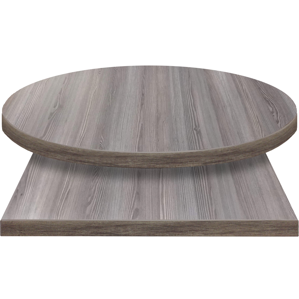 Backwoods PVC Edge Manufactured Table Top - Barn Wood Gray