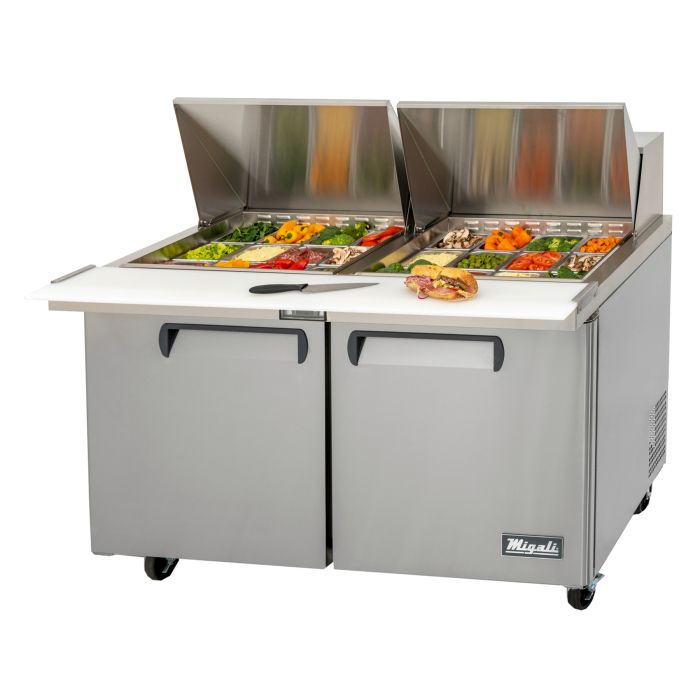 Migali C-SP60-24BT-HC Competitor Series 60" Big Top Sandwich Prep Table, 24 Pans