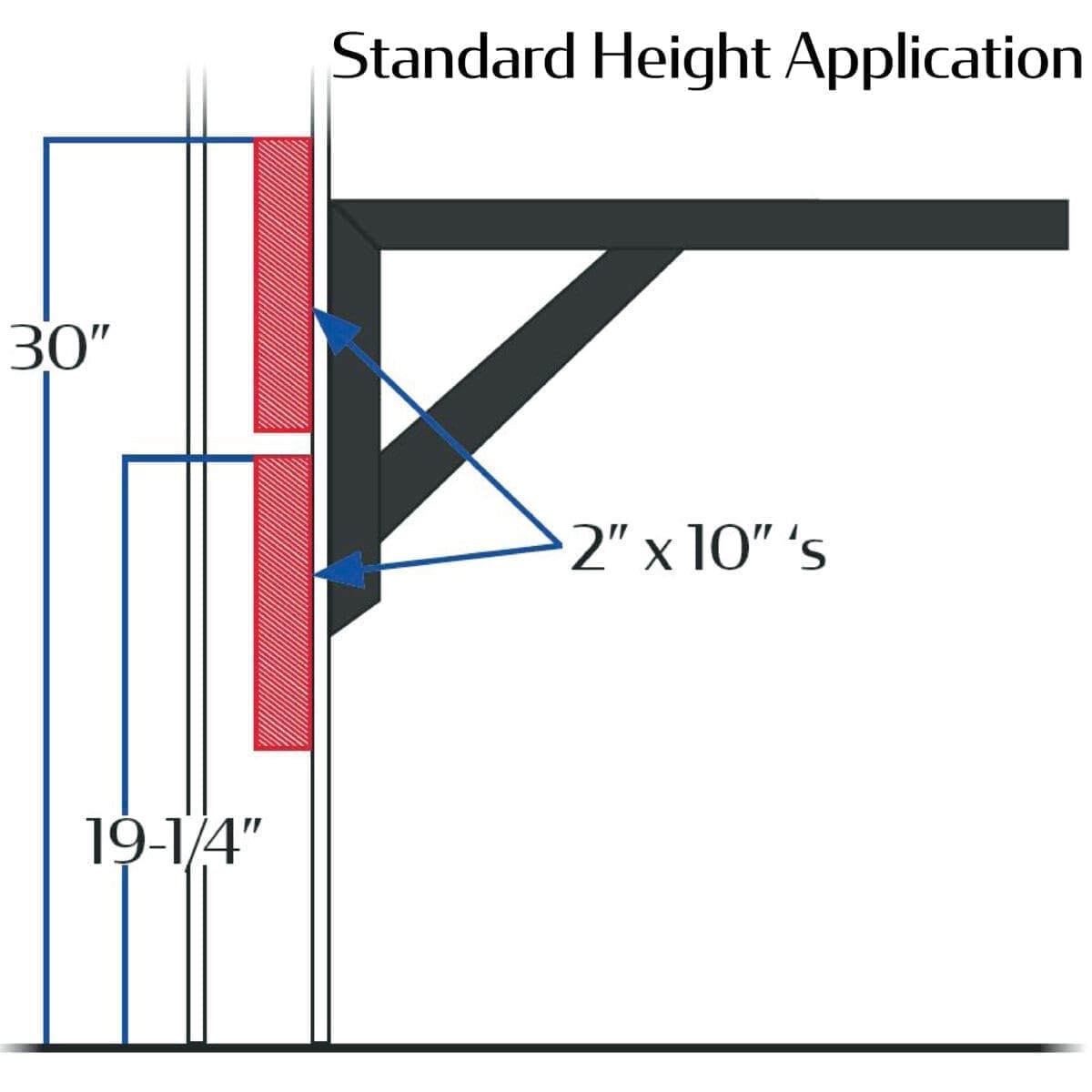 Cantilever Table Base - 27.5" L - Image 4