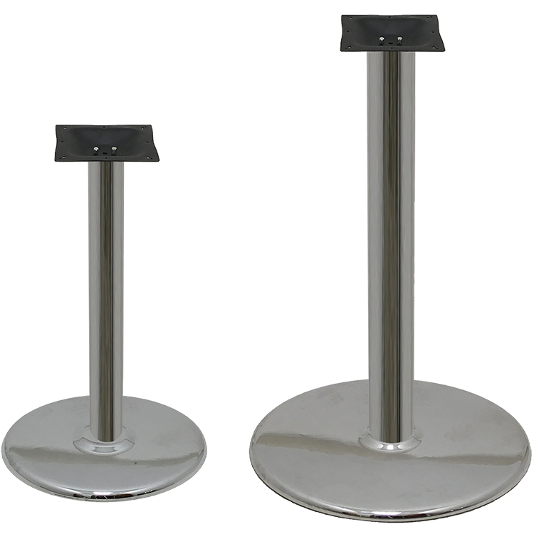 Chrome Plated Stamped Steel Disc Table Base