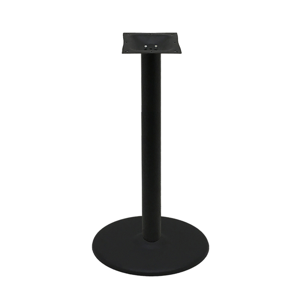 Table Base with 22" Disc - Black Stamped Steel - Image 4