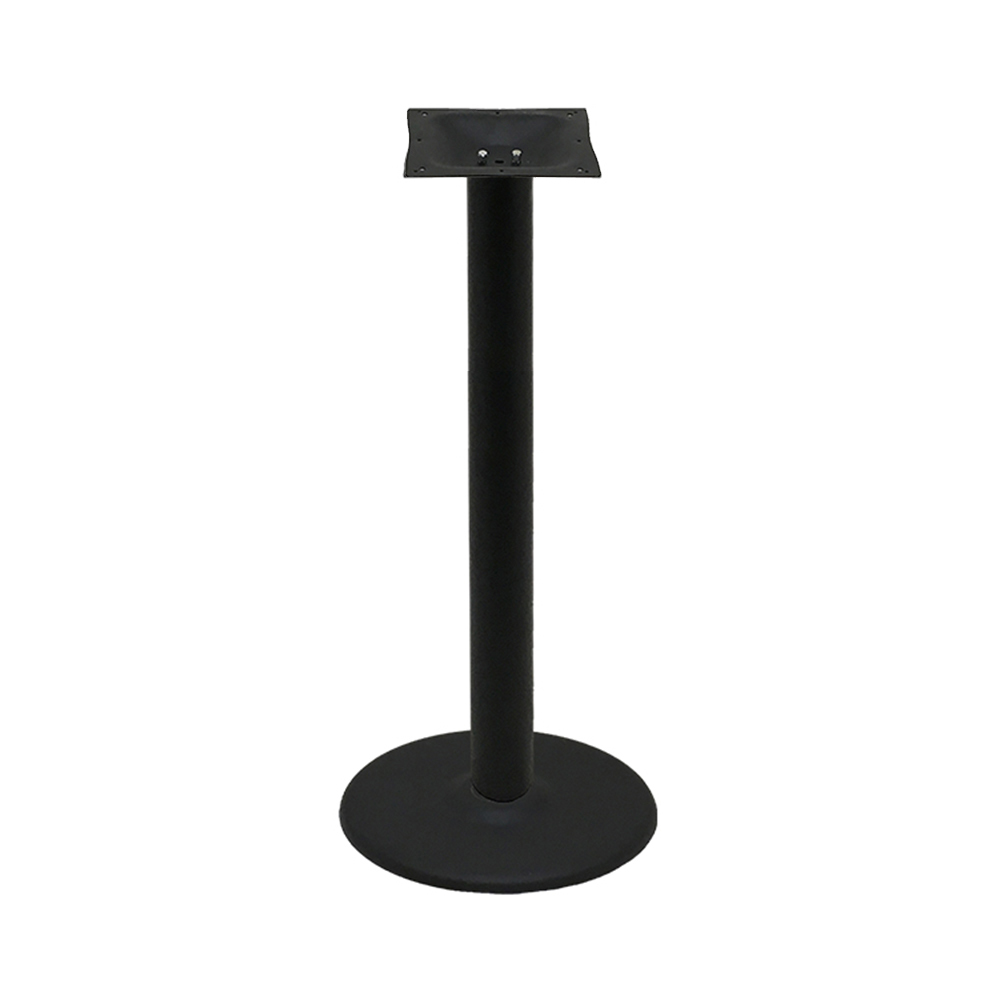 Table Base with 18" Disc - Black Stamped Steel - Image 3