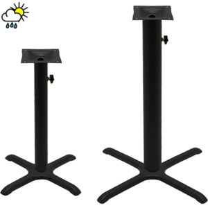 DURAFINISH Outdoor Stamped Steel Cross Table Bases