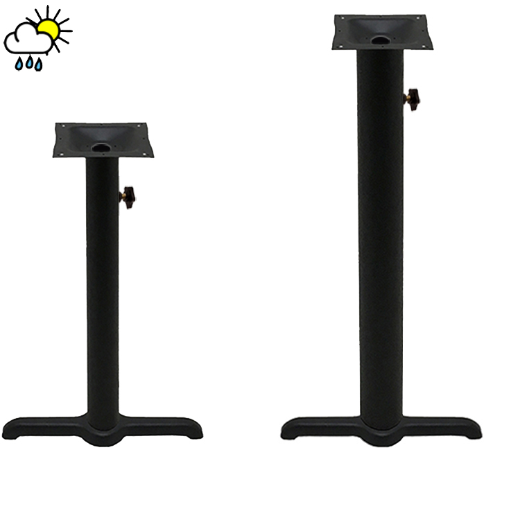 DURAFINISH Outdoor Stamped Steel 'T' Table Bases