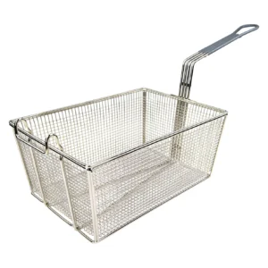 Nickel Plated Fry Basket - Grey Handle