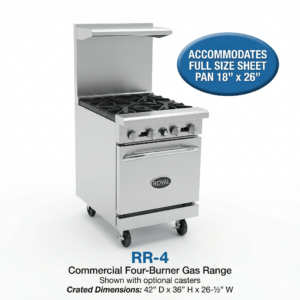 Royal Commercial Gas Restaurant Range with Standard Oven - RR Series