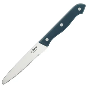 Winco K-71P Solid POM Handle Steak Knife, Round Tip, 4-1/2" Blade