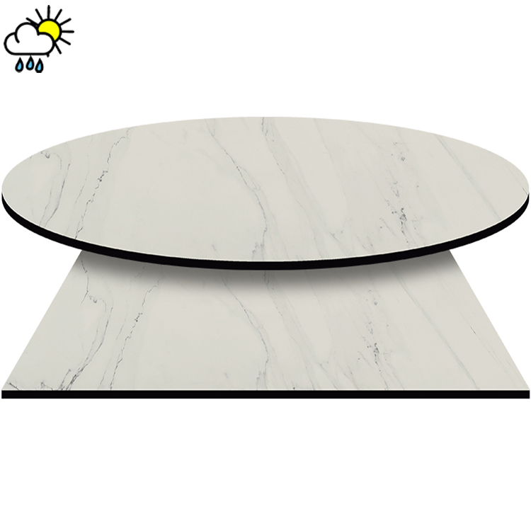 COMPCOR Quick Ship Indoor/Outdoor Table Top - Modern Marble
