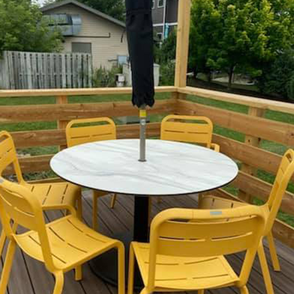 COMPCOR Quick Ship Indoor/Outdoor Table Top - Modern Marble - Image 2