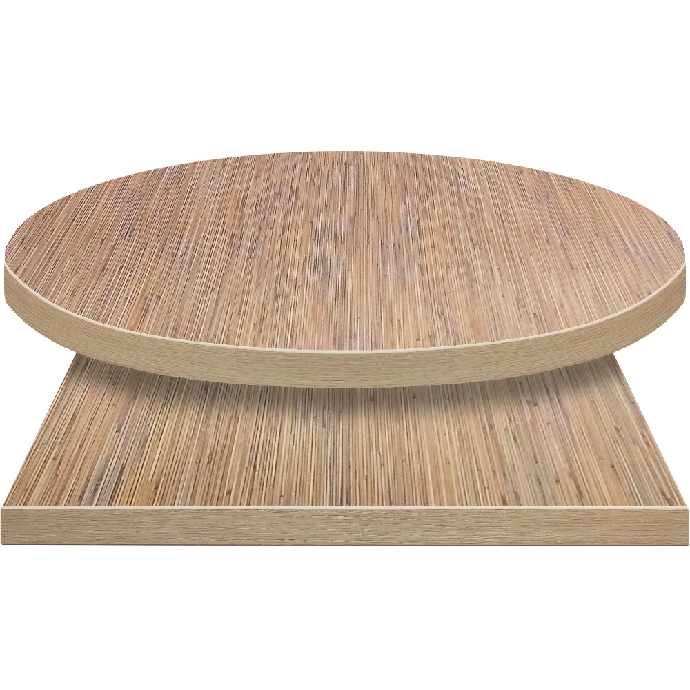 Backwoods PVC Edge Manufactured Table Top - Natural Bamboo