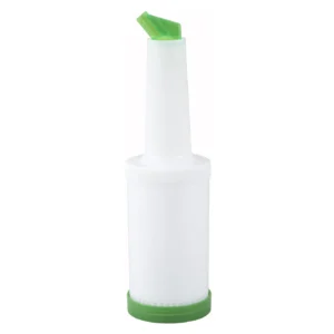 Winco PPB-1G Liquor & Juice Pour Bottle, 1 Qt, Green