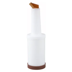 Winco PPB-2B Liquor & Juice Pour Bottle, 2 Qt, Brown