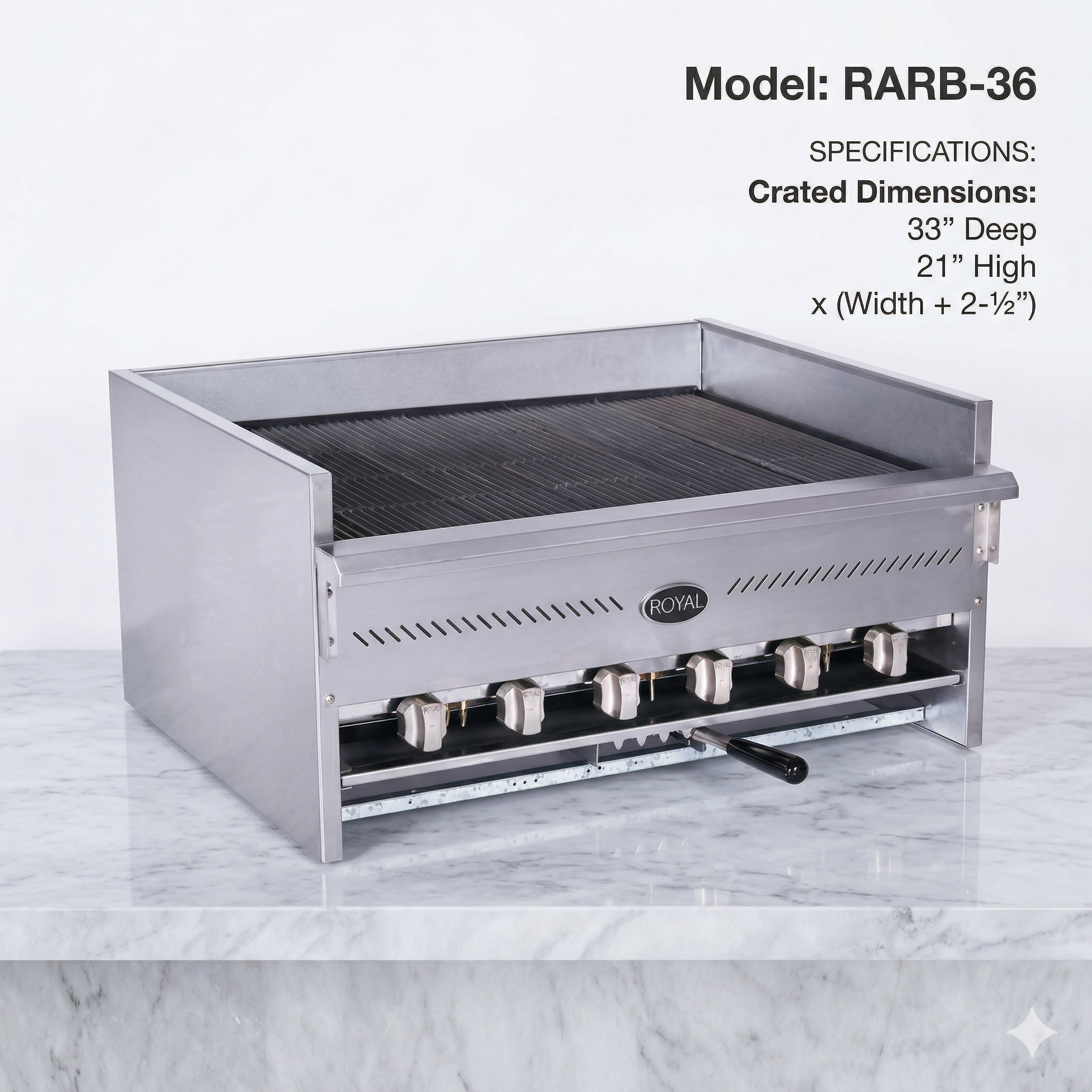 Royal Commercial Steak House Gas Broilers - RARB Series