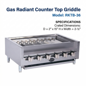 Royal Commercial Kabob Turbo Gas Broiler - RKTB Series