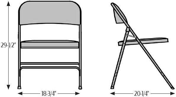 SL1200 – 1200 series Folding Chairs - Image 2