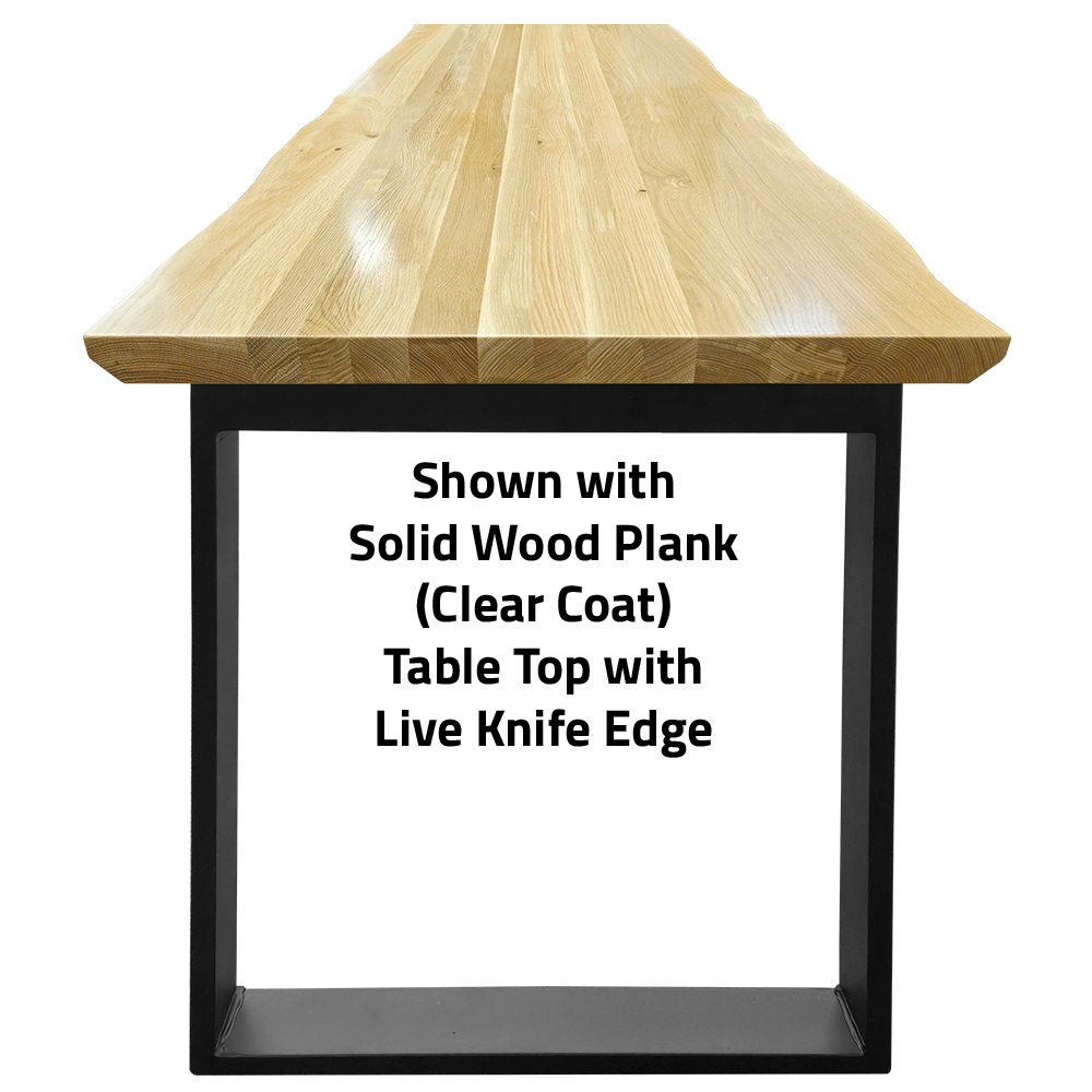Community Table Base with Square Frame - Black - Image 4