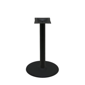 Table Base with 22" Disc - Black Stamped Steel