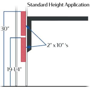 Cantilever Table Base - 21" L - Image 3
