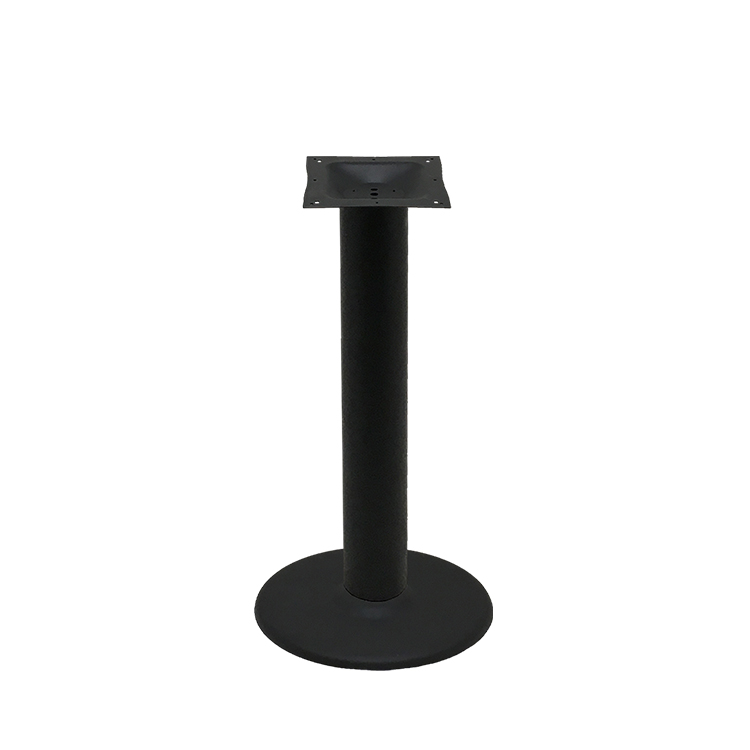 Table Base with 18" Disc - Black Stamped Steel - Image 2