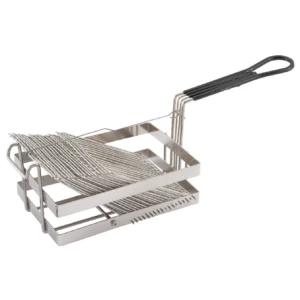 Nickel-Plated Tostada Basket - 18 Shells
