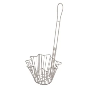 Nickel-Plated Taco Salad Basket - Round