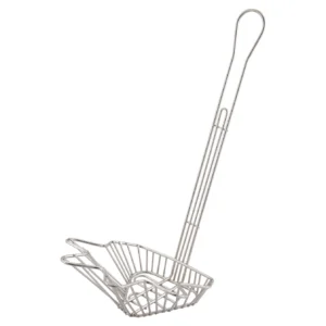 Nickel-Plated Taco Salad Basket - Triangle