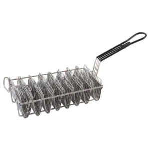 Nickel-Plated Taco Basket - 8 Shells