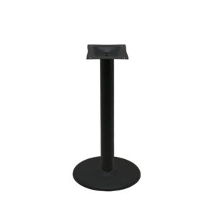 Table Base with 18" Disc - Black Stamped Steel