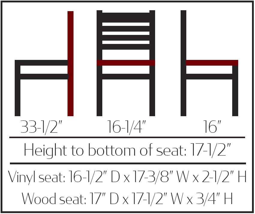 WC101 Ladderback Chair with Solid Wood Frame - Image 2