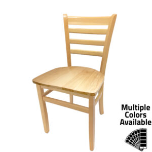 WC101 Ladderback Chair with Solid Wood Frame