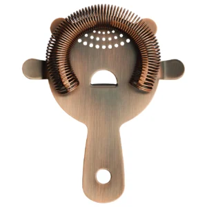 Winco BABS-6AC Antique Copper 4-Prong Strainer