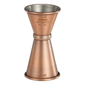 Winco BAJ-7AC Antique Copper Jigger, 1/2 oz & 3/4 oz