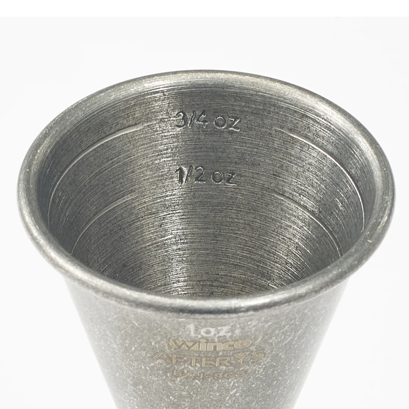 Winco BAJ-9CS Crafted Steel Jigger, 1 oz & 2 oz - Image 2